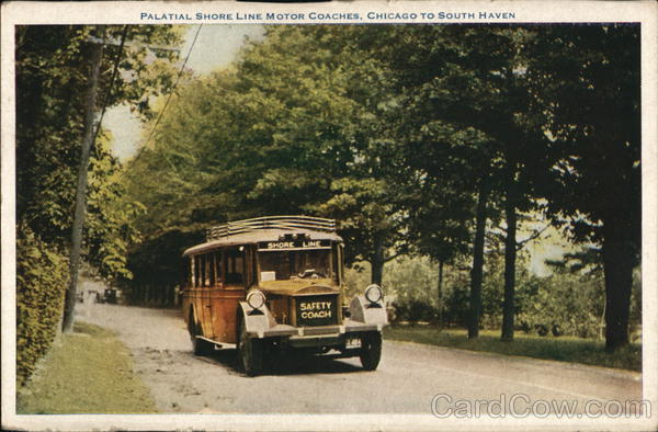 Palatial Shore Line Motor Coaches, Chicago to South Haven