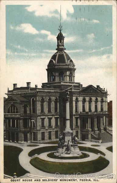 Court House and Soldiers' Monument Peoria Illinois