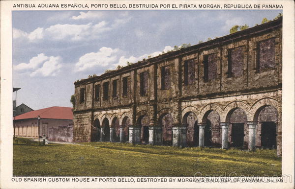 Old Spanish Custom House at Porto Bello, destroyed by Morgan's Raid Panama