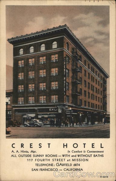 Crest Hotel San Francisco California