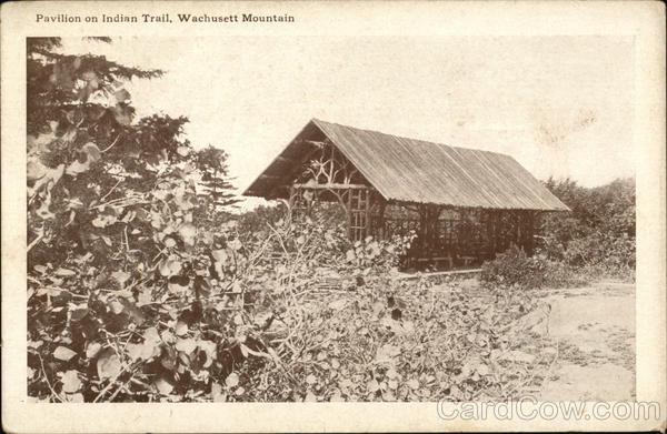 Pavilion On Indian Trail Wachusett Mountain Princeton Ma Postcard