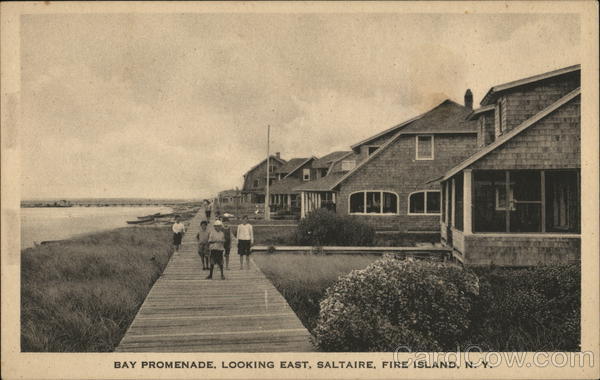Bay Promenade, Looking East Fire Island New York