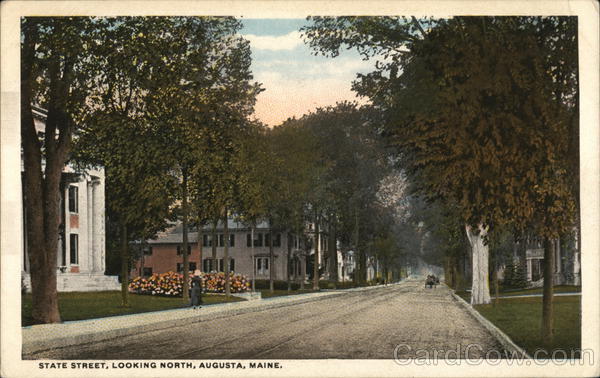 State Street, Looking North Augusta Maine
