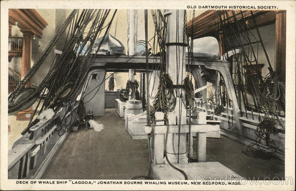 Jonathan Bourne Whaling Museum - Deck of Whale Ship Lagoda New Bedford Massachusetts