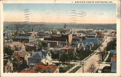 Bird's Eye View of Town Postcard