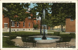 The Fountain, Manchester College Postcard