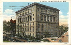Detroit Athletic Club Michigan Postcard Postcard Postcard