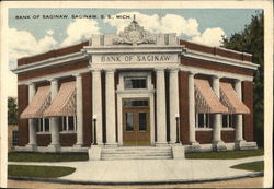 Bank of Saginaw Postcard