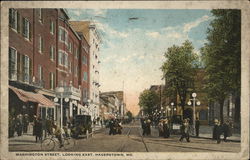 Washington Street Looking East Hagerstown, MD Postcard Postcard Postcard