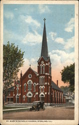 St. Mary's Catholic Church Sterling, IL Postcard Postcard Postcard