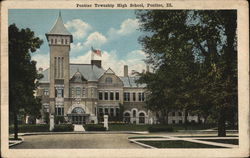 Pontiac Township High School Postcard