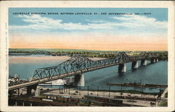 Louisville Municipal Bridge Postcard