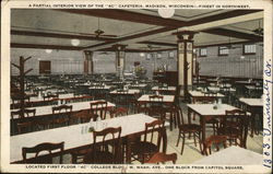 Partial Interior View of the "4C" Cafeteria, Finest in Northwest Postcard