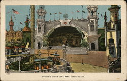 Dragon's Gorge, Luna Park, Coney Island Postcard