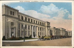 High School, Alameda, Calif. Postcard