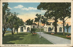 City Pier and Band Shell Sebring, FL Postcard Postcard Postcard