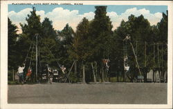 Playground, Auto Rest Park Postcard