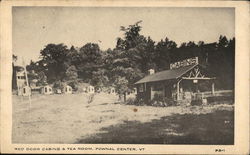 Red Door Cabins & Tea Room Pownal Center, VT Postcard Postcard Postcard