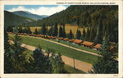 Cabins at Karst's Dude Ranch Postcard