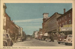 Main Street Yarmouth, NS Canada Nova Scotia Postcard Postcard Postcard