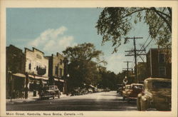 Main Street, Kentville, Nova Scotia, Canada Postcard