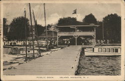 Public Dock Island Heights, NJ Postcard Postcard Postcard
