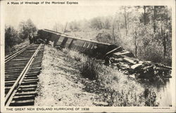 A Mass of Wreckage of the Montreal Express A Mass of Wreckage of the Montreal Express