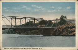 Bridge over the Willowemoc River Roscoe, NY Postcard Postcard Postcard