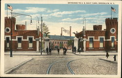 Entrance to U.S. Navy Yard Postcard