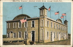 The Wigwam, Abraham Lincoln Group Postcard