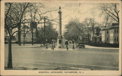 Memorial Monument Postcard