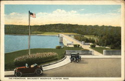 The Promenade, Wachusett Reservoir Clinton, MA Postcard Postcard Postcard