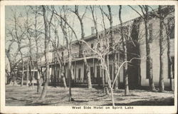 West Side Hotel on Spirit Lake Iowa Postcard Postcard Postcard