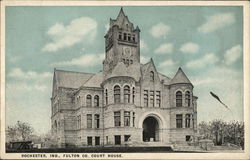 Fulton Co. Court House Rochester, IN Postcard Postcard Postcard