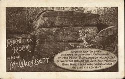 Redemption Rock Near Mt. Wachusett Postcard