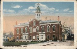 Court House Building Plymouth, MA Postcard Postcard Postcard