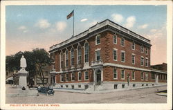 Police Station Salem, MA Postcard Postcard Postcard