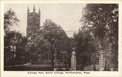 College Hall, Smith College Postcard