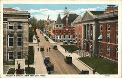 William Street New Bedford, MA Postcard Postcard Postcard