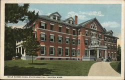 Male Nurses Home, State Hospital Taunton, MA Postcard Postcard Postcard