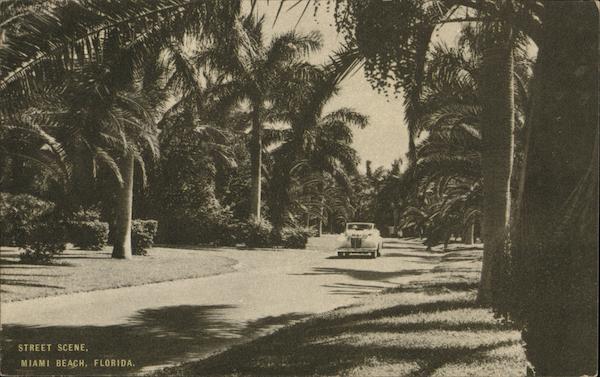 Street Scene Miami Beach Florida