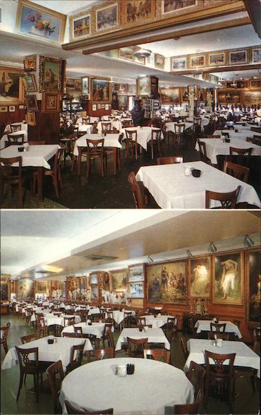 Interior Views of Haussner's Restaurant Baltimore Maryland