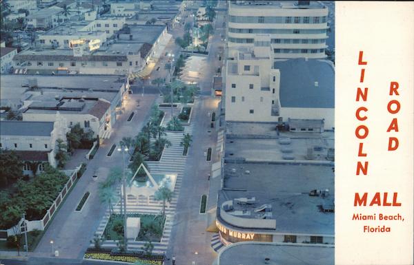 Lincoln Road Mall Miami Beach Florida B. Amadeus Rubel