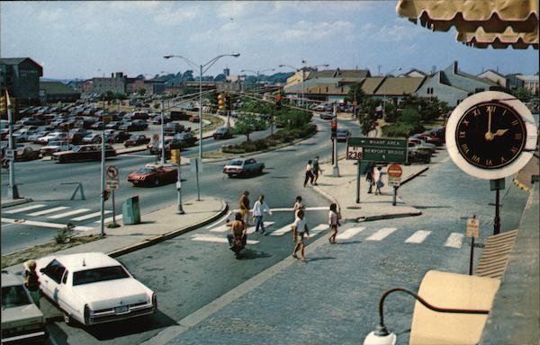 Center of Downtown Newport Rhode Island