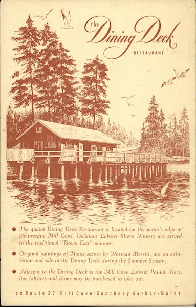 The Dining Deck Restaurant Boothbay Harbor Maine