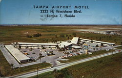 Tampa Airport Motel Florida Postcard Postcard Postcard