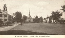 Across the Green - A Glimpse of Par of Storrowtown Village Postcard