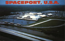 Aerial View of Spaceport U.S.A. Postcard