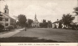 Across the Green - A Glimpse of Part of Storrowtown Village Postcard