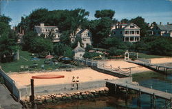 Waterfront Homes With Gardens Postcard